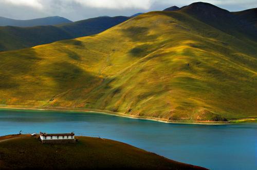 西藏圣湖风光：羊卓雍措图片