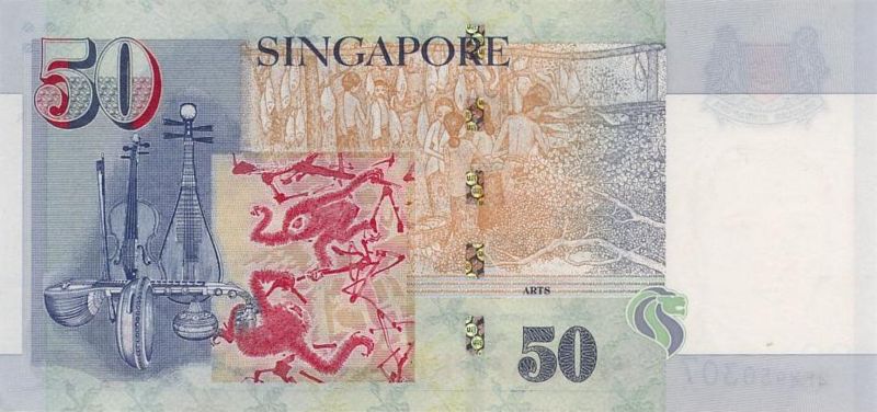 新加坡元图片-50元-2005年版