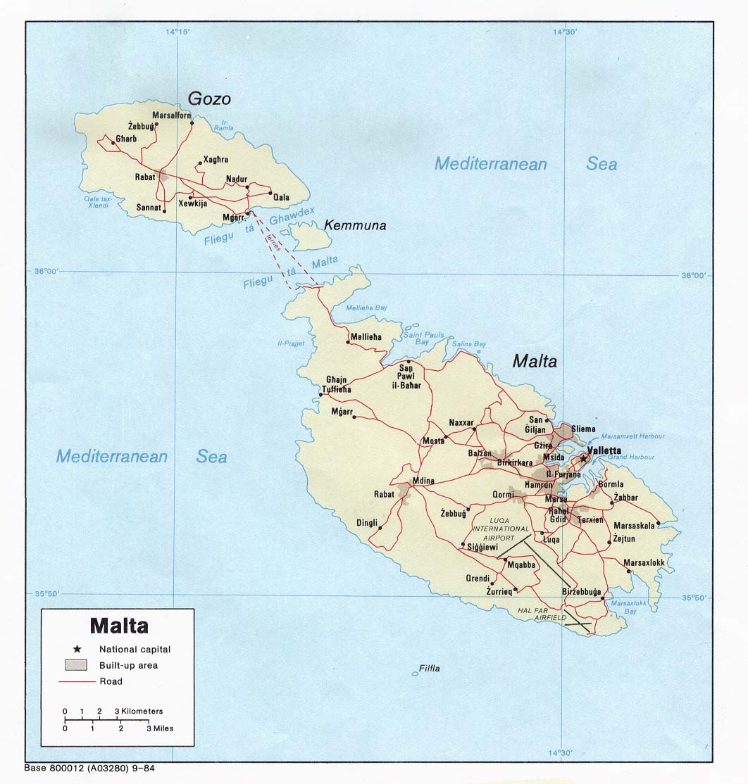 马耳他地图