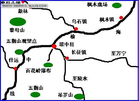 海南省琼中县地图内容|海南省琼中县地图版面设计
