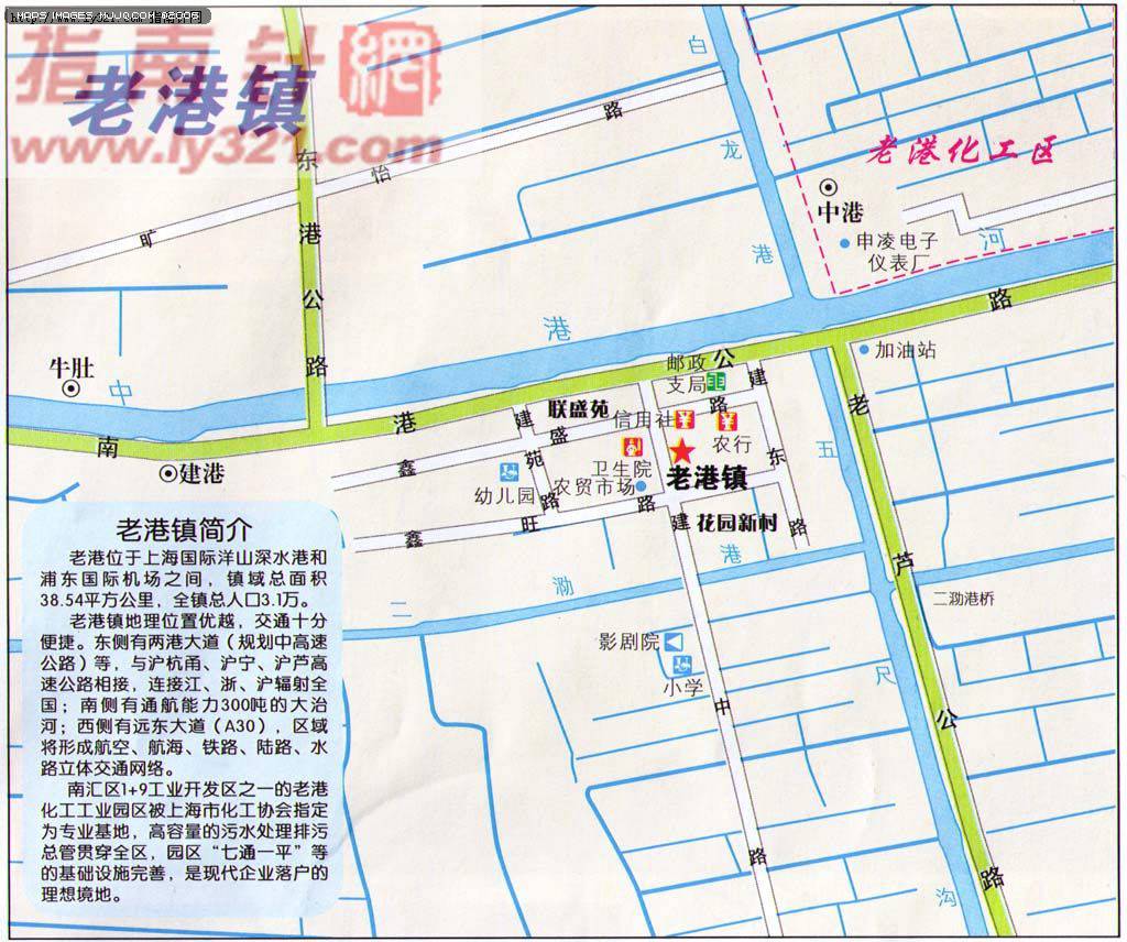 老港镇地图 - 上海旅游地图 地图 - 美景旅游网