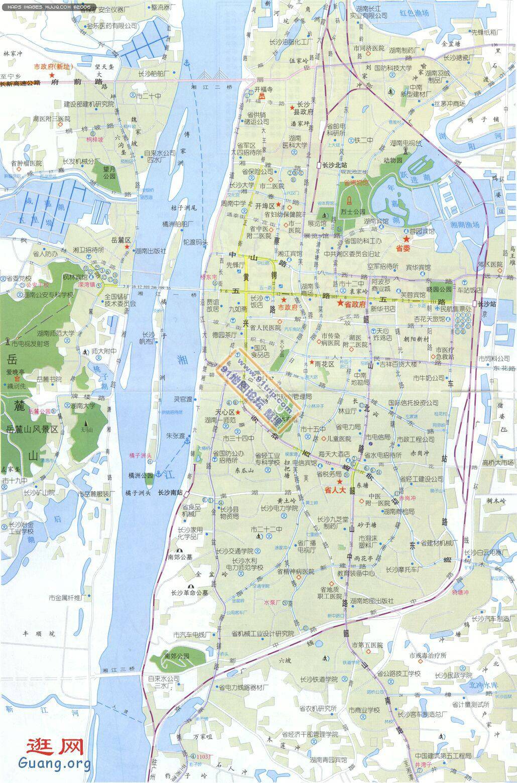 湖南长沙地图,湖南长沙地图全图图片